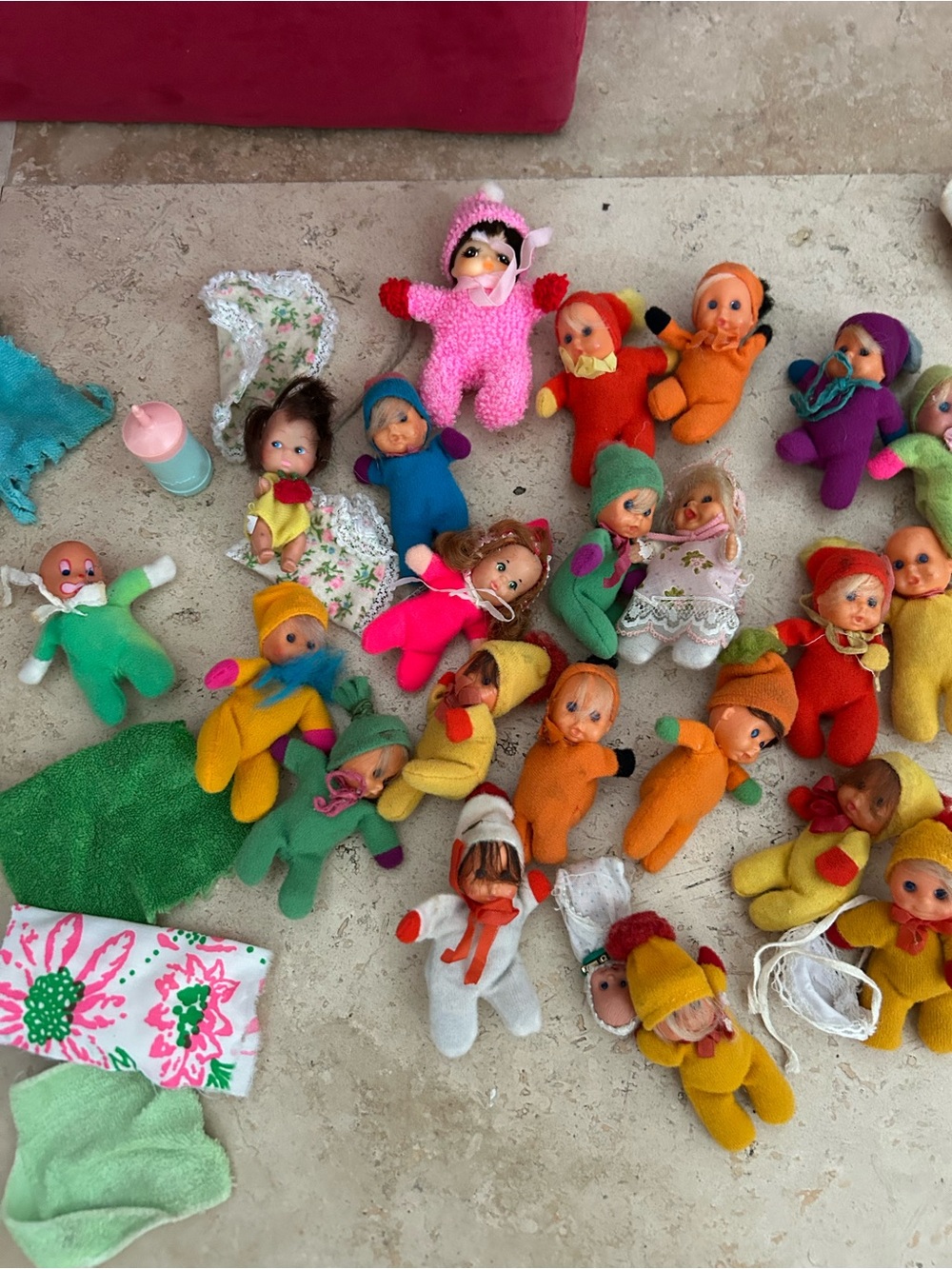 Vintage Assorted Matchbox Baby Dolls and Accessories